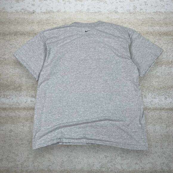 Vintage Y2K Nike Shirt Mens XL Gray Duke Center Swoosh Cotton Short Sleeve - Picture 2 of 4